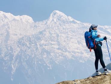 solo female trekker in Mardi Trek 